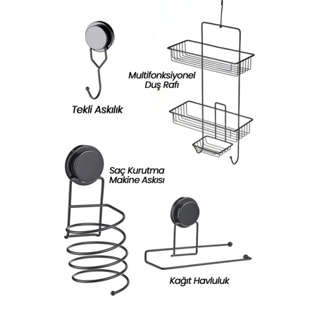 Cornella Multifonksiyonel 4 Parça Banyo Seti
