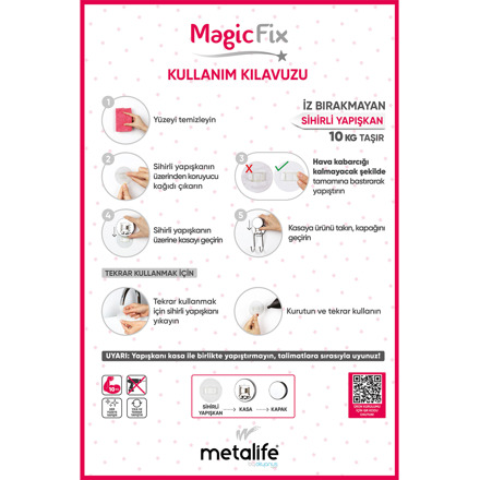 Magic Fix Wc Kağıtlık Yedekli / Siyah